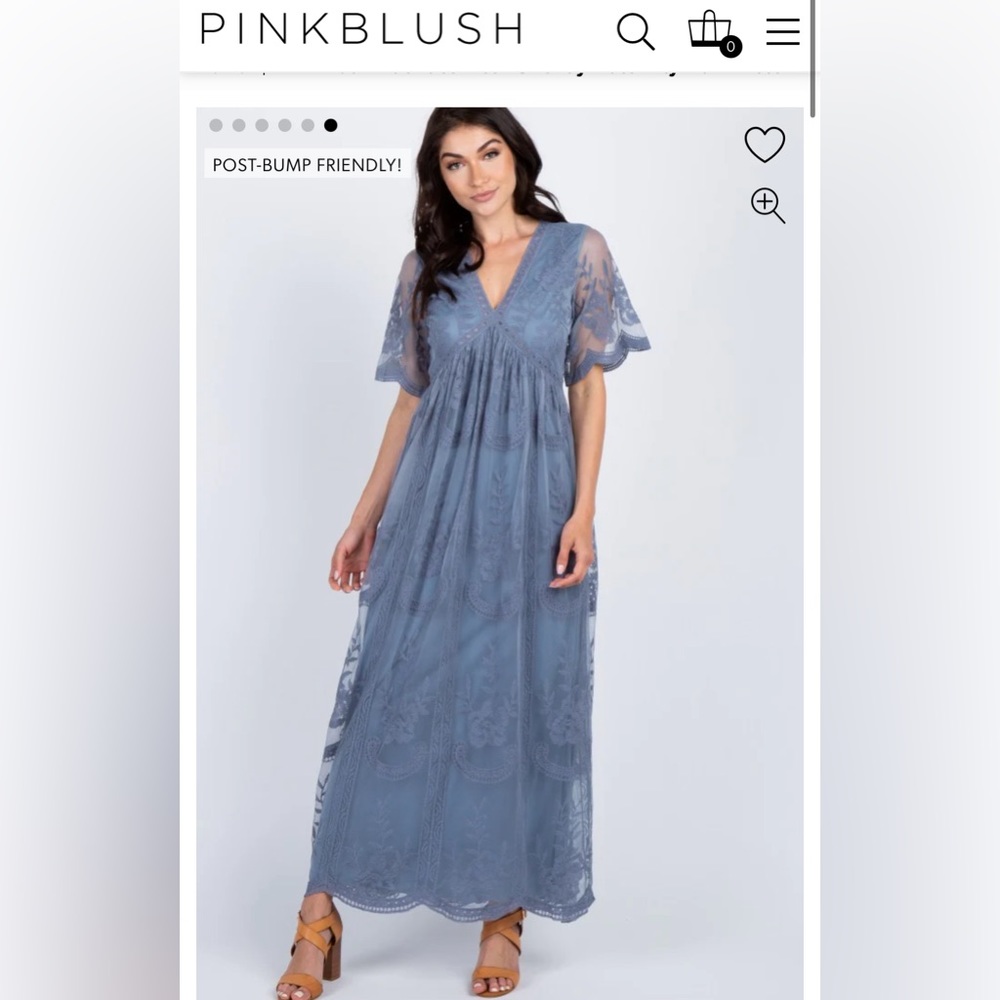 Pink Blush Blue Dress